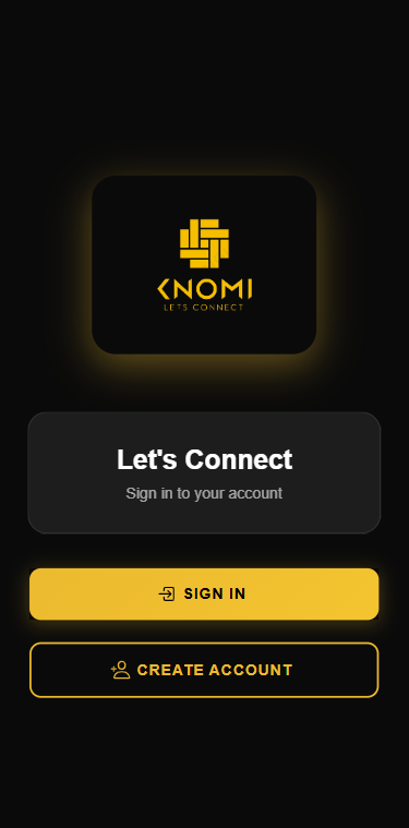 KnoMi landing experience screenshot